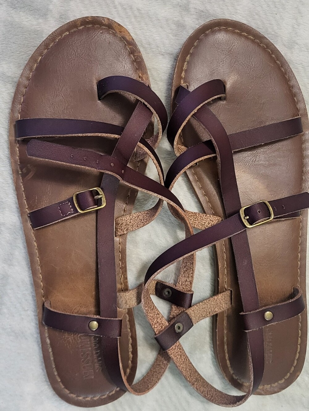 Mossimo Brown Strappy Sandals Size 8